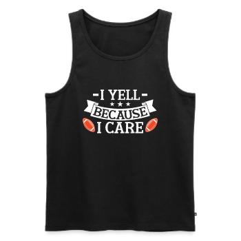 Soccer Dad Proud Soccer Dad Father's Day - Men's Premium Organic Tank Top - black - Front - Michal (187cm)