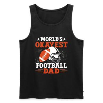 Soccer Dad Proud Soccer Dad Father's Day - Men's Premium Organic Tank Top - black - Front - Michal (187cm)
