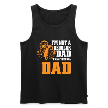 Fußball Papa Stolze Fußball -Vater Vatertag - Männer Premium Bio Tank Top - Schwarz - Vorne - AI Model Male 178 light (178cm)