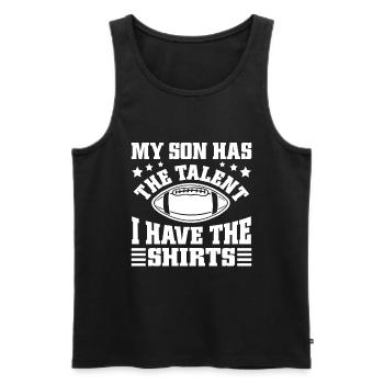 Soccer Dad Proud Soccer Dad Father's Day - Men's Premium Organic Tank Top - black - Front - Michal (187cm)