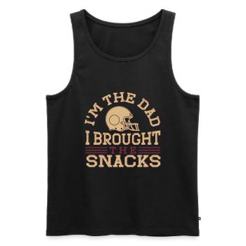 Soccer Dad Proud Soccer Dad Father's Day - Men's Premium Organic Tank Top - black - Front - Michal (187cm)