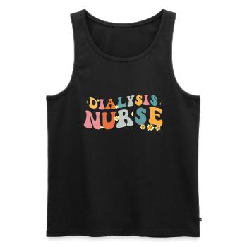 Dialyse Techniker Krankenschwester - Männer Premium Bio Tank Top - Schwarz - Vorne - Michal (187cm)