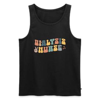 Dialyse Techniker Krankenschwester - Männer Premium Bio Tank Top - Schwarz - Vorne - Michal (187cm)