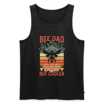 Bee Father Honey Beekeeper Father Beekeeper - Men's Premium Organic Tank Top - black - Front - AI Model Male 178 light (178cm)