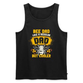 Bee Father Honey Beekeeper Father Beekeeper - Men's Premium Organic Tank Top - black - Front - AI Model Male 178 light (178cm)