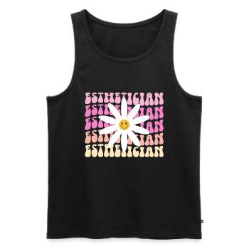 Beautician, Skin Care, Skin Therapist - Men's Premium Organic Tank Top - black - Front - AI Model Male 178 light (178cm)