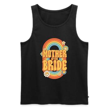 Groovy Bridal Wedding Party Bridal Flower Flowers - Men's Premium Organic Tank Top - black - Front - AI Model Male 178 light (178cm)