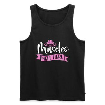 Massagetherapeuten Therapie Masseuse Wertschätzung - Männer Premium Bio Tank Top - Schwarz - Vorne - Michal (187cm)