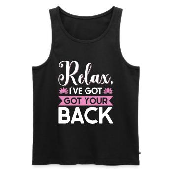 Massagetherapeuten Therapie Masseuse Wertschätzung - Männer Premium Bio Tank Top - Schwarz - Vorne - Michal (187cm)