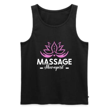 Massagetherapeuten Therapie Masseuse Wertschätzung - Männer Premium Bio Tank Top - Schwarz - Vorne - Michal (187cm)