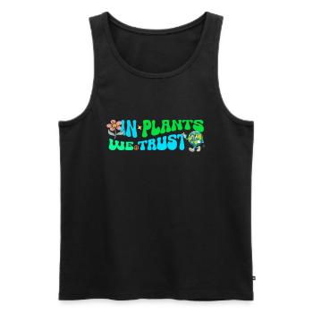 Erde Tag Groovy Hippie 70s Retro Retro - Männer Premium Bio Tank Top - Schwarz - Vorne - AI Model Male 178 light (178cm)