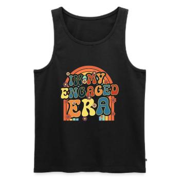 Engagierte Freunden Verlobungsbraut - Männer Premium Bio Tank Top - Schwarz - Vorne - AI Model Male 178 light (178cm)