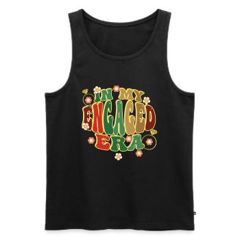 Engagierte Freunden Verlobungsbraut - Männer Premium Bio Tank Top - Schwarz - Vorne - AI Model Male 178 light (178cm)