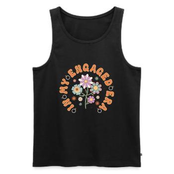 Engagierte Freunden Verlobungsbraut - Männer Premium Bio Tank Top - Schwarz - Vorne - AI Model Male 178 light (178cm)