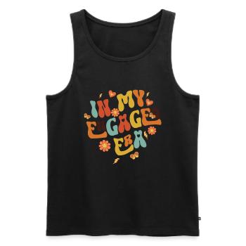Engagierte Freunden Verlobungsbraut - Männer Premium Bio Tank Top - Schwarz - Vorne - AI Model Male 178 light (178cm)
