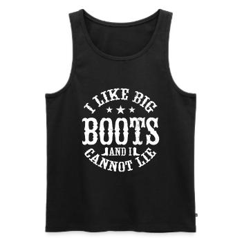 Line Dancing Groupe Line Dance Western Cowboy - Men's Premium Organic Tank Top - black - Front - AI Model Male 178 light (178cm)