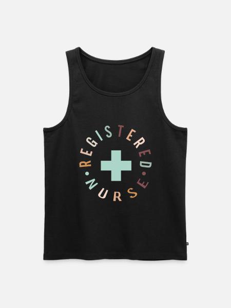 Registered Nurse Krankenschwester Nursing - Men's Premium Organic Tank Top - black