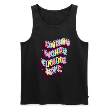 Groovy Speech Language Pathologist SLP - Men's Premium Organic Tank Top - black - Front - AI Model Male 178 light (178cm)