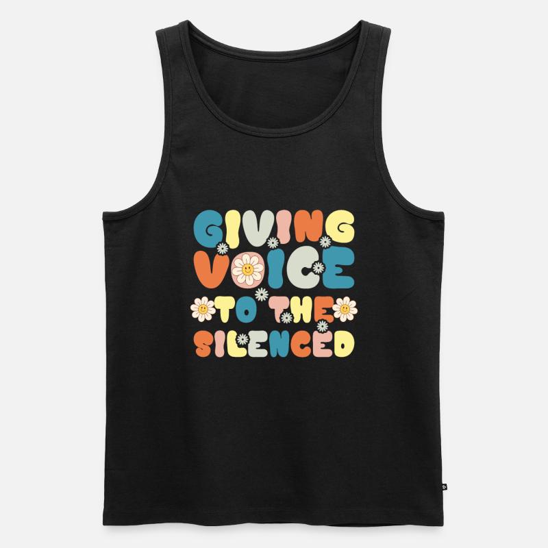 Groovy Speech Language Pathologist SLP - Männer Premium Bio Tank Top - Schwarz