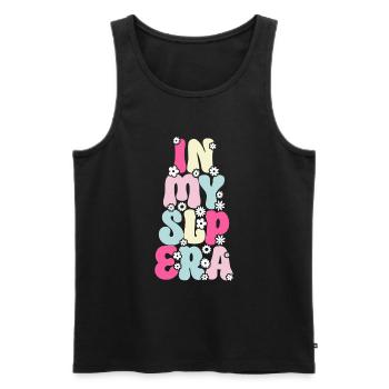 Groovy Speech Language Pathologist SLP - Men's Premium Organic Tank Top - black - Front - AI Model Male 178 light (178cm)