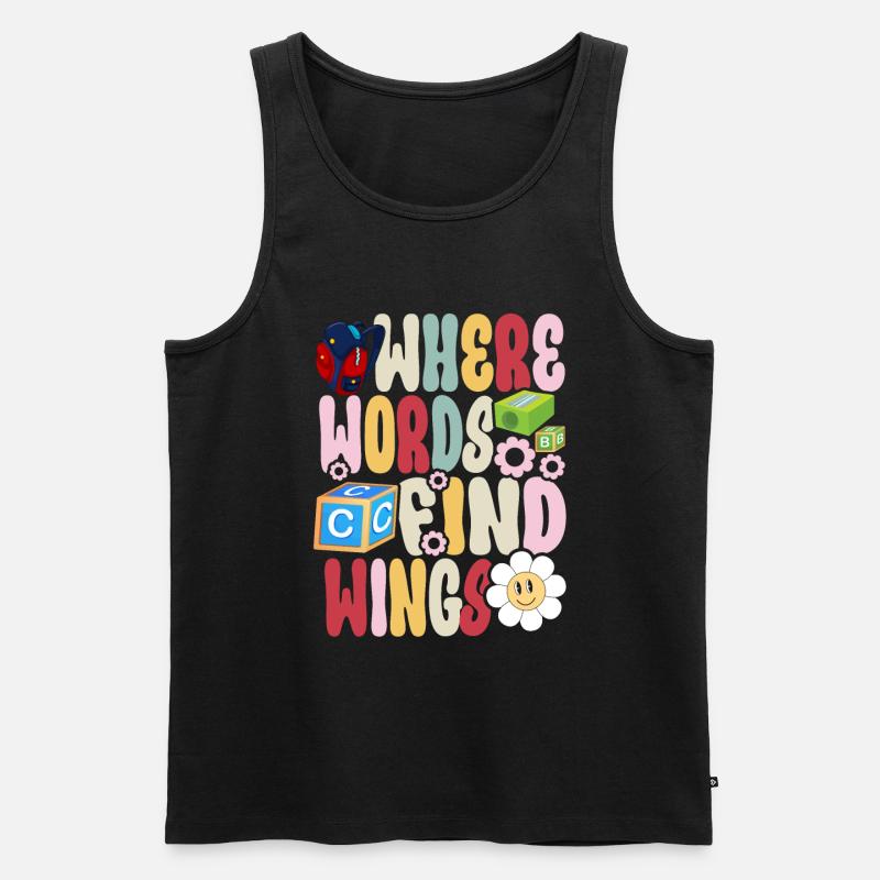Groovy Speech Language Pathologist SLP - Männer Premium Bio Tank Top - Schwarz
