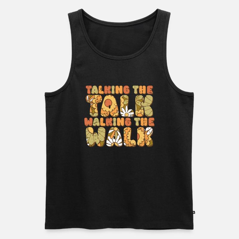 Groovy Speech Language Pathologist SLP - Männer Premium Bio Tank Top - Schwarz