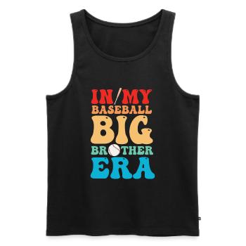 Brother Baseball Fan Playing Baseball Funny Boys - Men's Premium Organic Tank Top - black - Front - Michal (187cm)