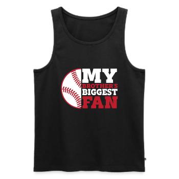 Brother Baseball Fan Playing Baseball Funny Boys - Men's Premium Organic Tank Top - black - Front - Michal (187cm)