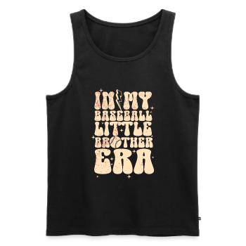 Brother Baseball Fan Playing Baseball Funny Boys - Men's Premium Organic Tank Top - black - Front - Michal (187cm)