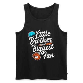 Brother Baseball Fan Playing Baseball Funny Boys - Men's Premium Organic Tank Top - black - Front - Michal (187cm)