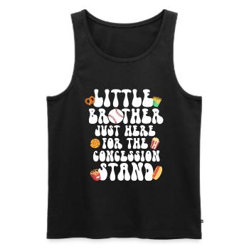 Brother Baseball Fan Playing Baseball Funny Boys - Men's Premium Organic Tank Top - black - Front - Michal (187cm)