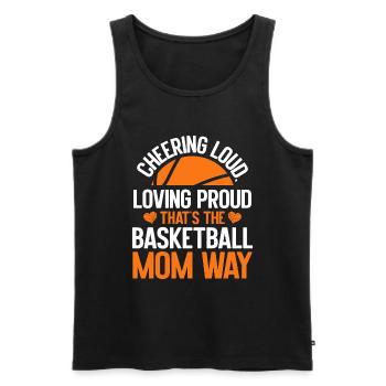 Basketball Mom Basketball Mama Süße Mutter - Männer Premium Bio Tank Top - Schwarz - Vorne - AI Model Male 178 light (178cm)