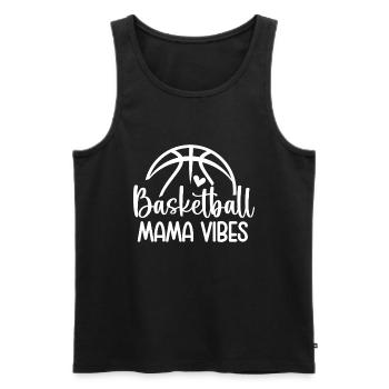 Basketball Mom Basketball Mama Süße Mutter - Männer Premium Bio Tank Top - Schwarz - Vorne - AI Model Male 178 light (178cm)