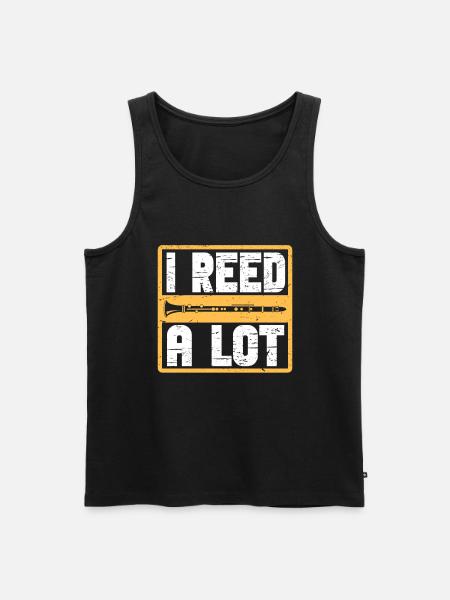 Clarinetist Clarinet Playing Bass Musician - Men's Premium Organic Tank Top - black