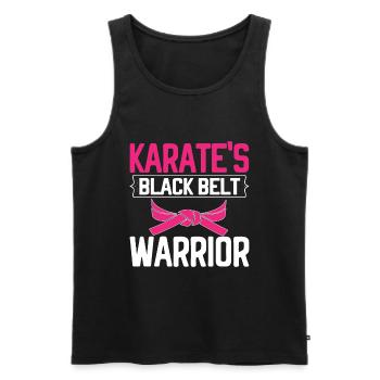 Karate Girl Martial Arts Women Karate Kick - Männer Premium Bio Tank Top - Schwarz - Vorne - AI Model Male 178 light (178cm)