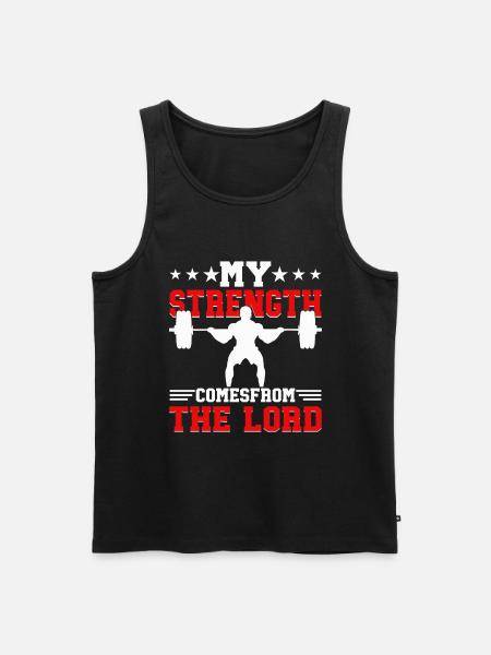 Jesus Christian Gym Workout - Men's Premium Organic Tank Top - black