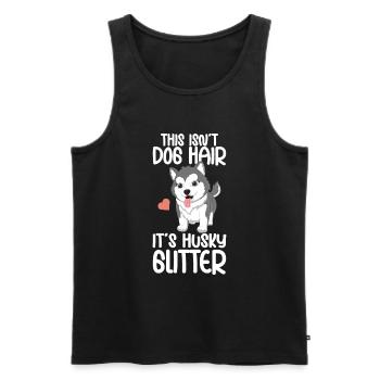 Siberian Husky Dog Lover Puppy Dog Owner - Men's Premium Organic Tank Top - black - Front - Michal (187cm)