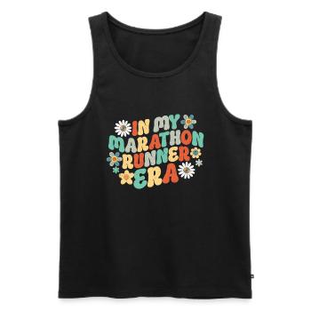 26. 2 Marathonläufer Lustiger Marathon Zitat - Männer Premium Bio Tank Top - Schwarz - Vorne - Michal (187cm)