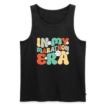 26. 2 Marathonläufer Lustiger Marathon Zitat - Männer Premium Bio Tank Top - Schwarz - Vorne - Michal (187cm)