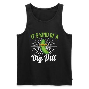 Cucumber Cucumber Food Lover Cucumber Lover - Men's Premium Organic Tank Top - black - Front - AI Model Male 178 light (178cm)