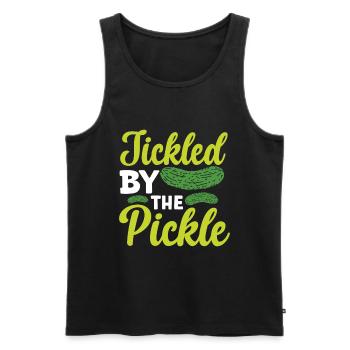 Cucumber Cucumber Food Lover Cucumber Lover - Men's Premium Organic Tank Top - black - Front - AI Model Male 178 light (178cm)