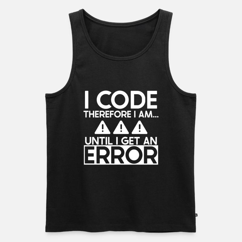 Software Developer, Computer Engineer, Nerd - Men's Premium Organic Tank Top - black