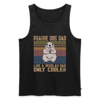 Lustige Prärie -Hundeliebhaber Lustiger Nagetier - Männer Premium Bio Tank Top - Schwarz - Vorne - AI Model Male 178 light (178cm)