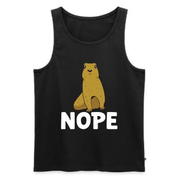 Lustige Prärie -Hundeliebhaber Lustiger Nagetier - Männer Premium Bio Tank Top - Schwarz - Vorne - AI Model Male 178 light (178cm)