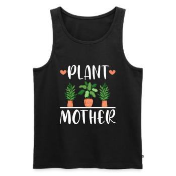 Plante Mère Mère Jardin Plantes Fleur - Débardeur bio Premium Homme - noir - Devant - Michal (187cm)