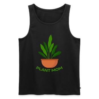 Plante Mère Mère Jardin Plantes Fleur - Débardeur bio Premium Homme - noir - Devant - Michal (187cm)