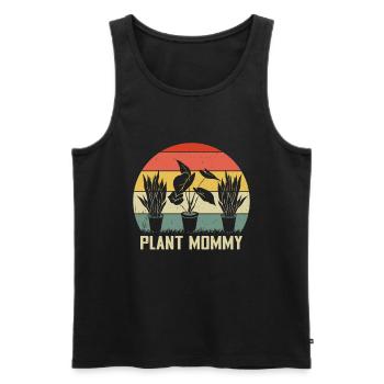 Plante Mère Mère Jardin Plantes Fleur - Débardeur bio Premium Homme - noir - Devant - Michal (187cm)