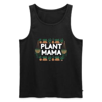 Plante Mère Mère Jardin Plantes Fleur - Débardeur bio Premium Homme - noir - Devant - Michal (187cm)