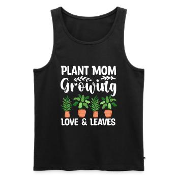 Plante Mère Mère Jardin Plantes Fleur - Débardeur bio Premium Homme - noir - Devant - Michal (187cm)