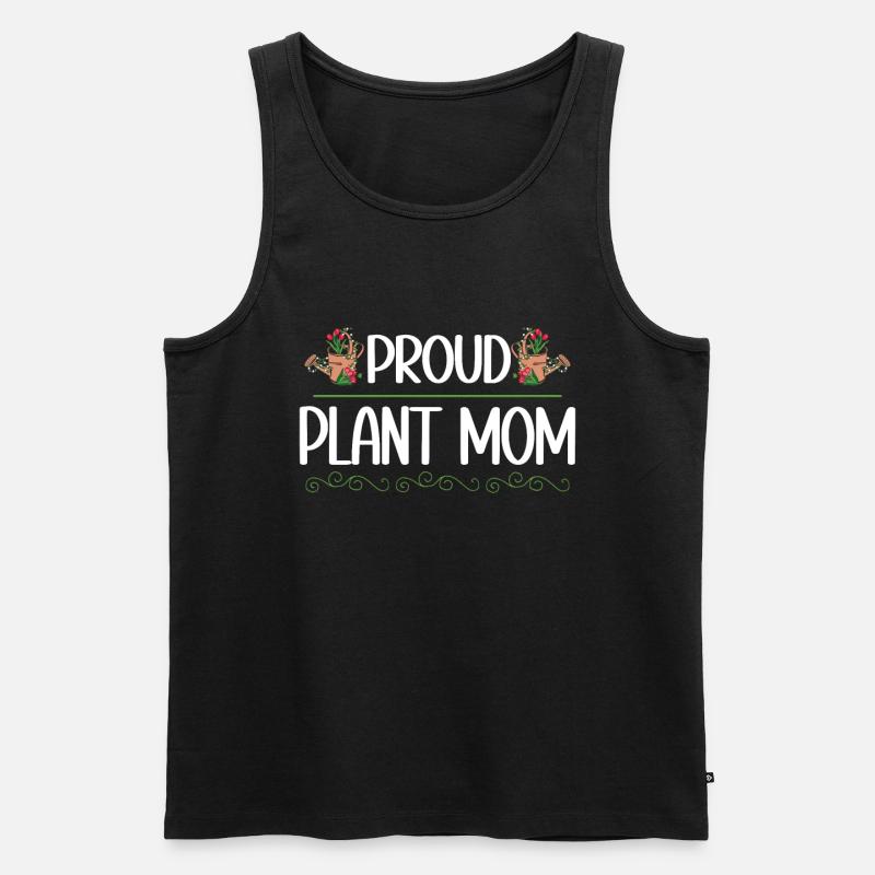 Pflanzenmutter Mutter Gartenpflanzen Blume - Männer Premium Bio Tank Top - Schwarz